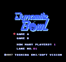 Dynamite Bowl (Japan) Title Screen